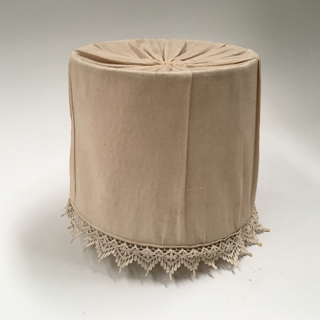LAMPSHADE, Victorian (Small) - Natural Cotton & Lace